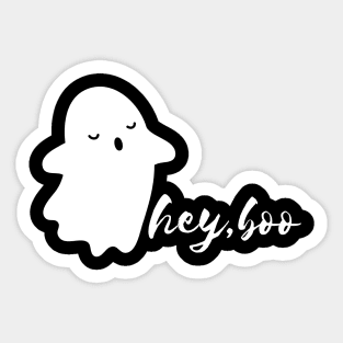 Hey, Boo, Halloween Sticker